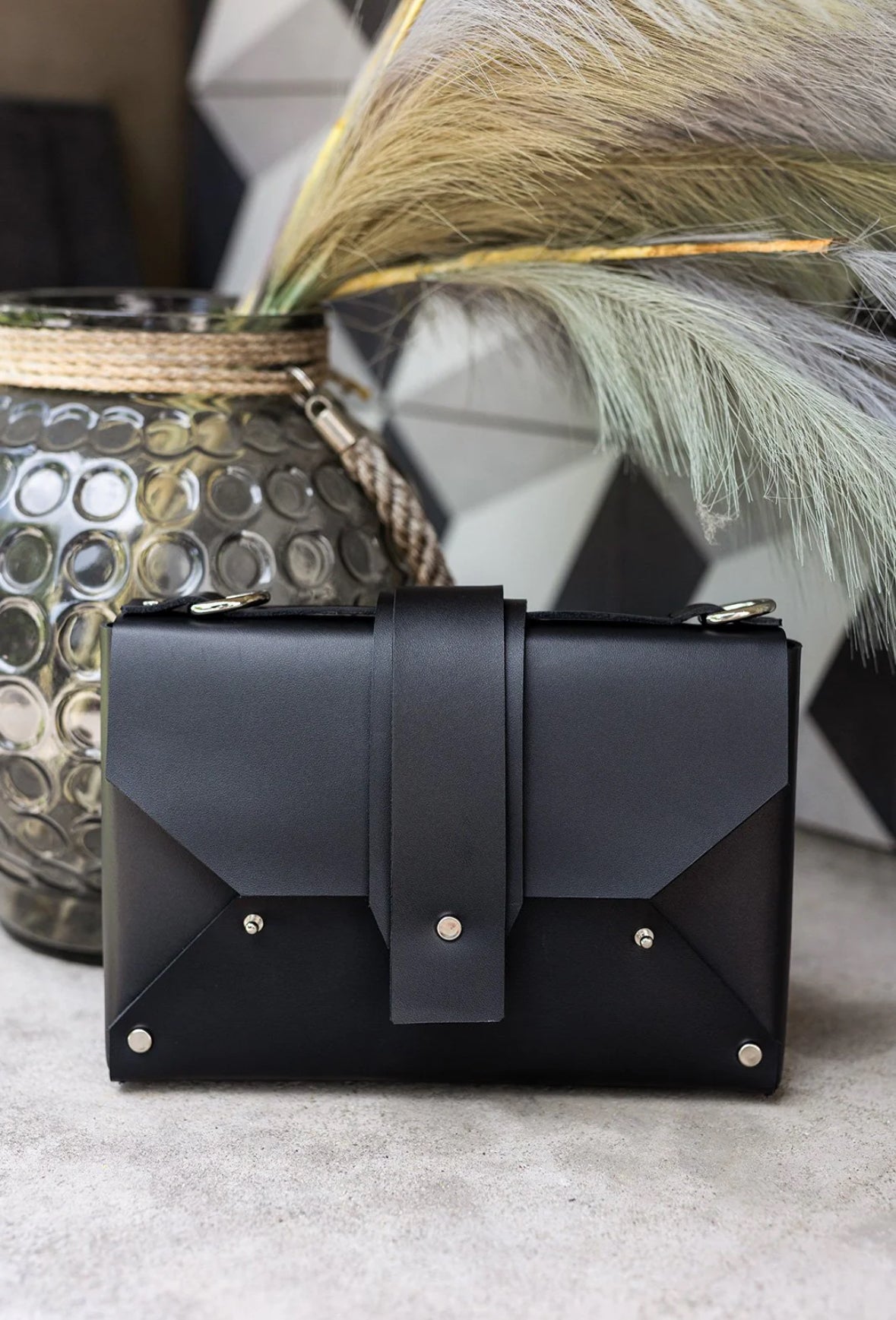 Black Label leather bag