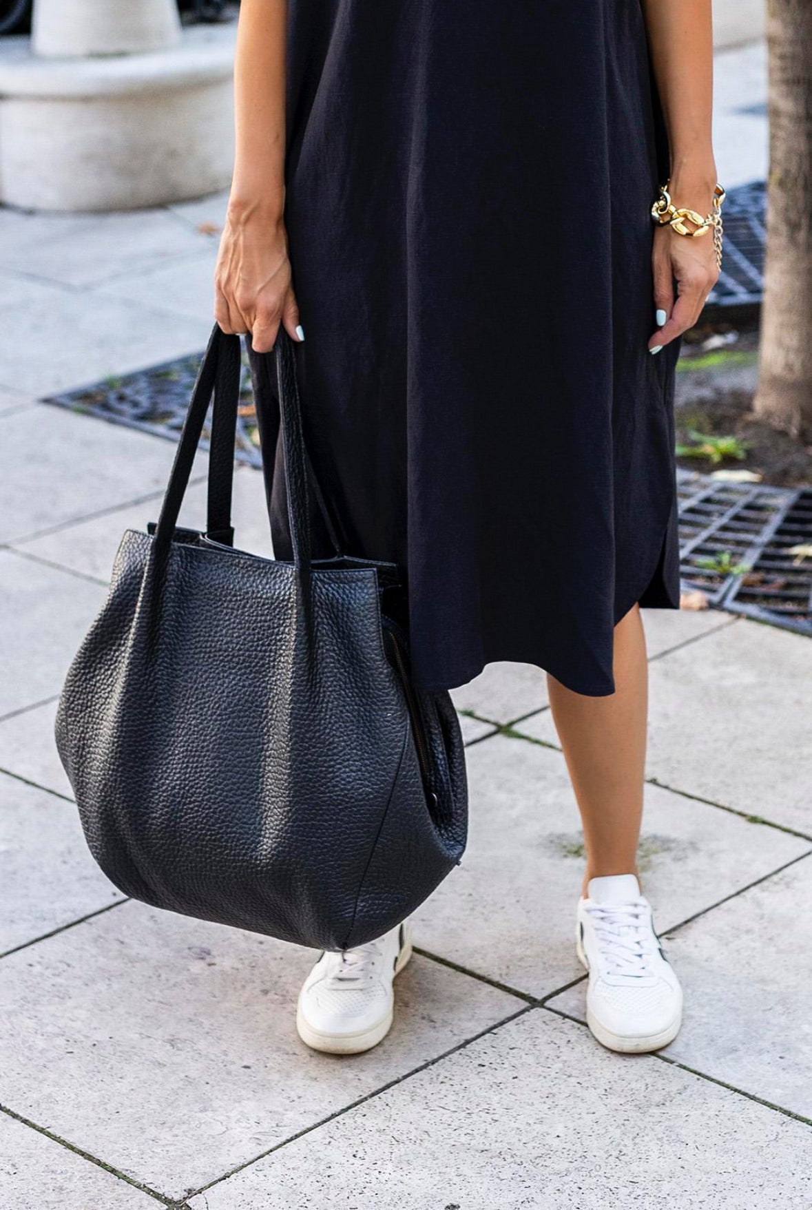 Black Label leather shoulder bag