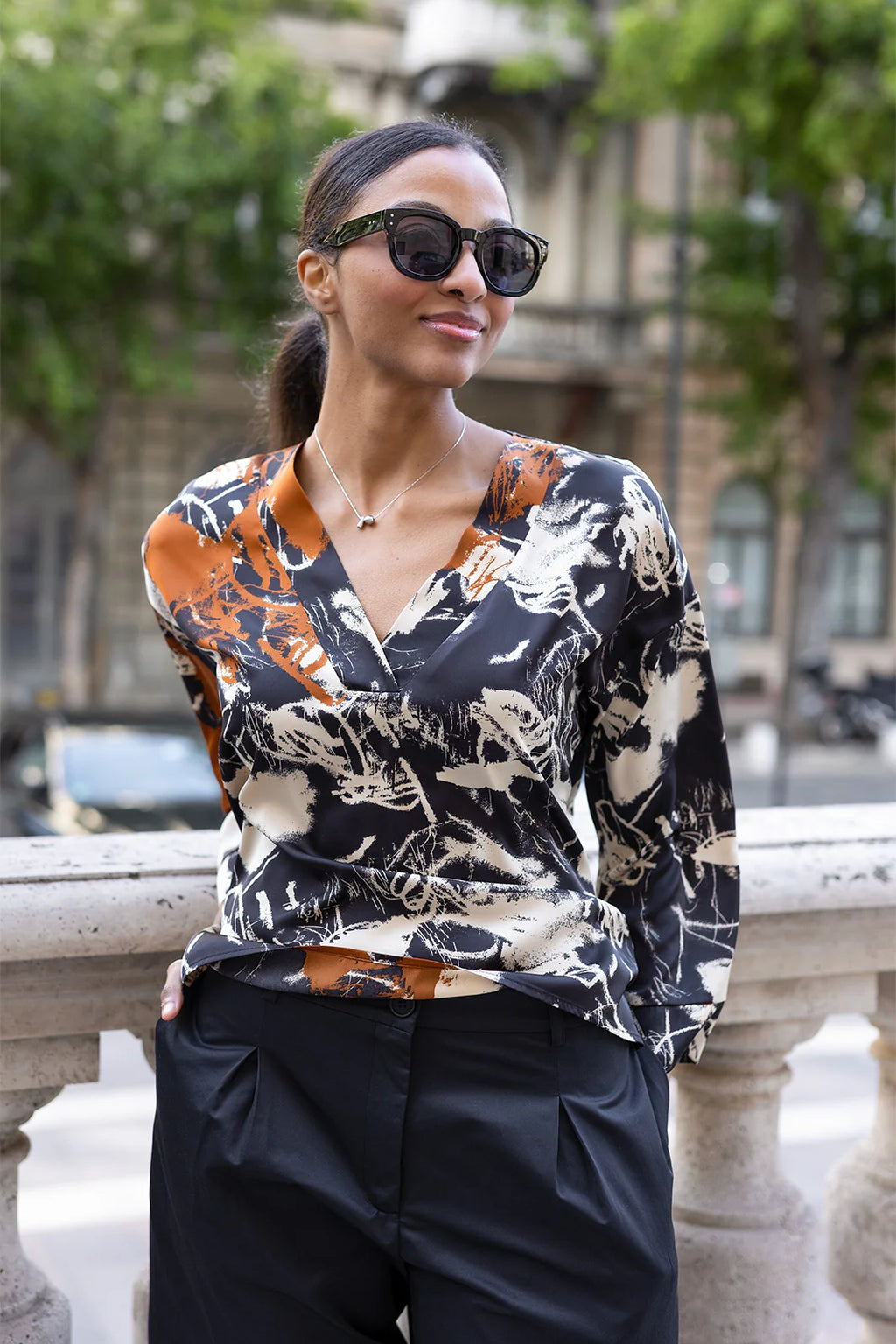 Premium Patterned Blouse