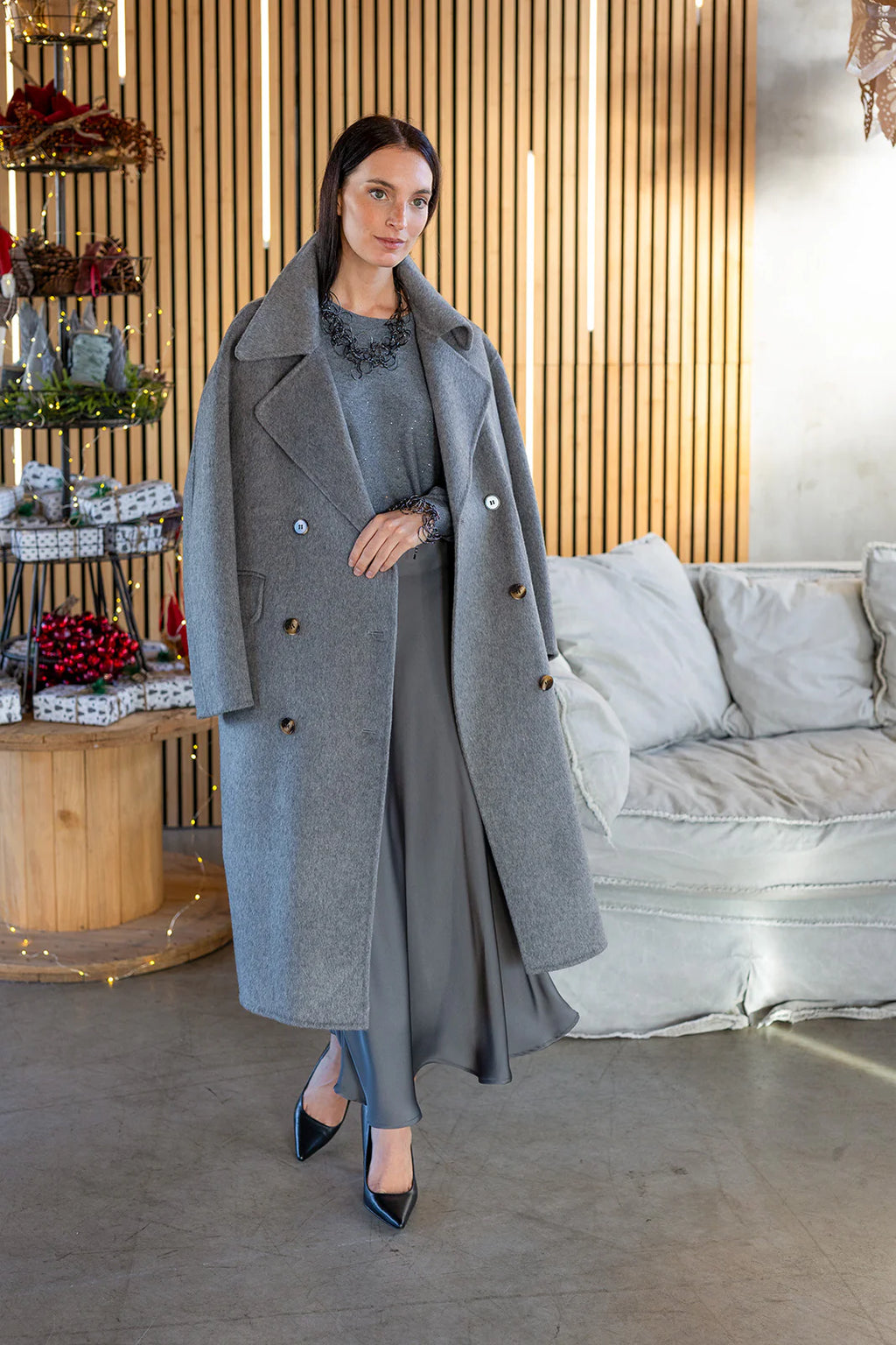 Black Label Wool Coat