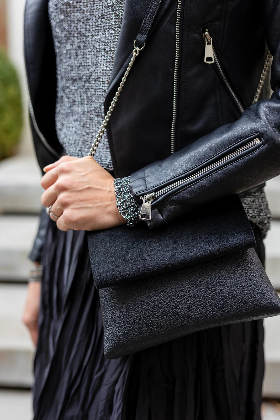 Black Label premium leather bag