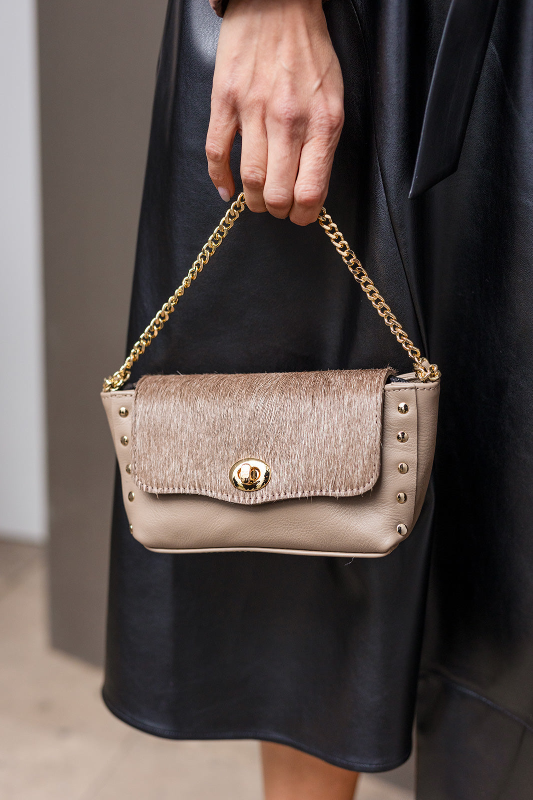 Black Label small leather bag