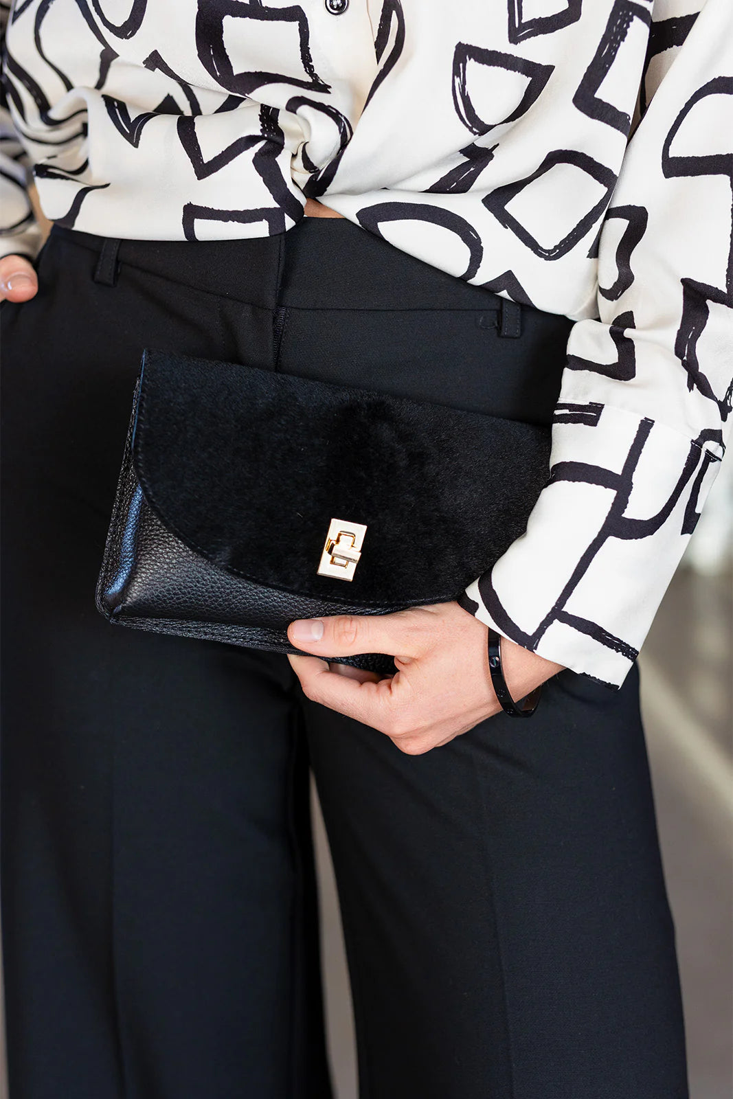 Black Label leather bag