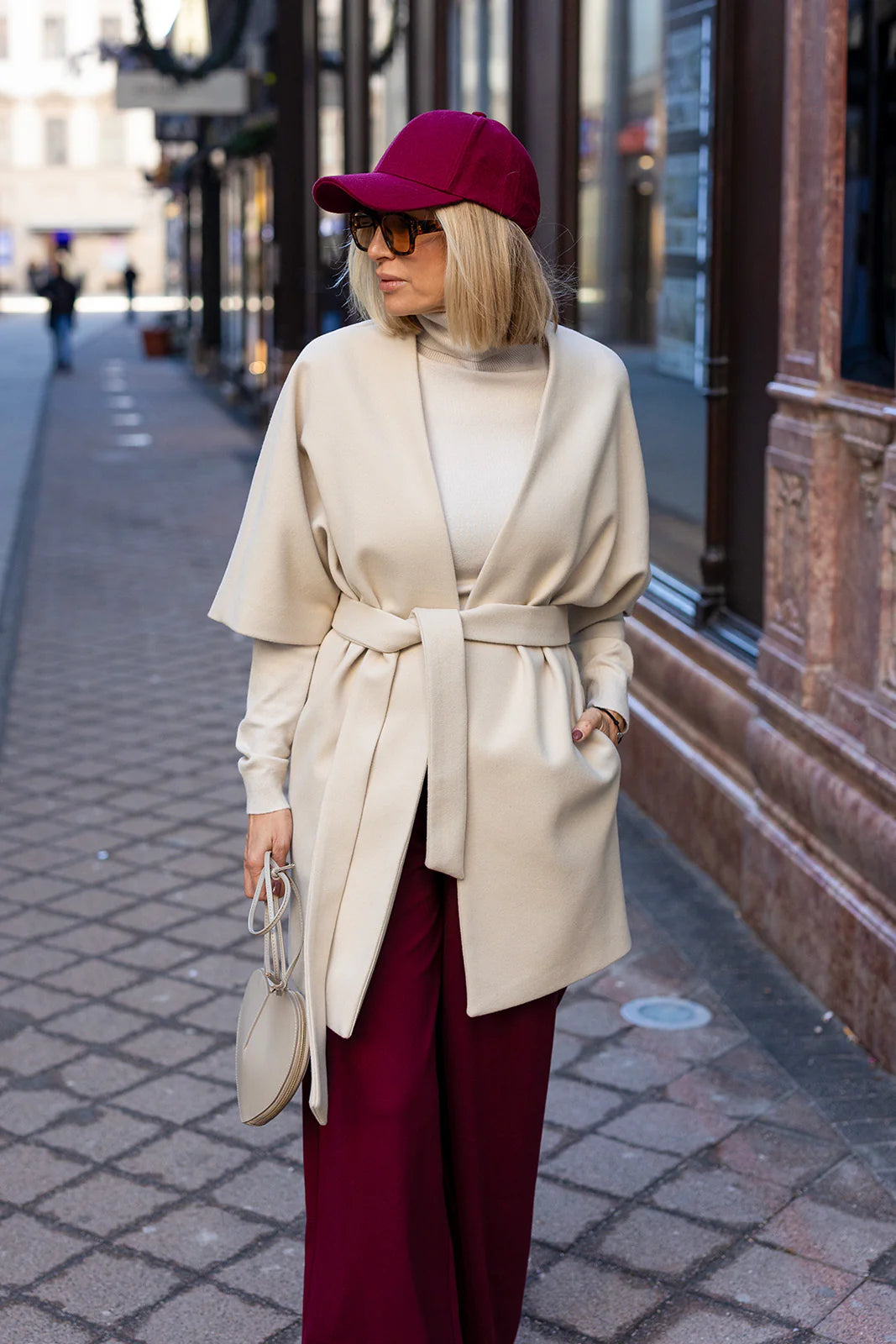 Amber belted coat