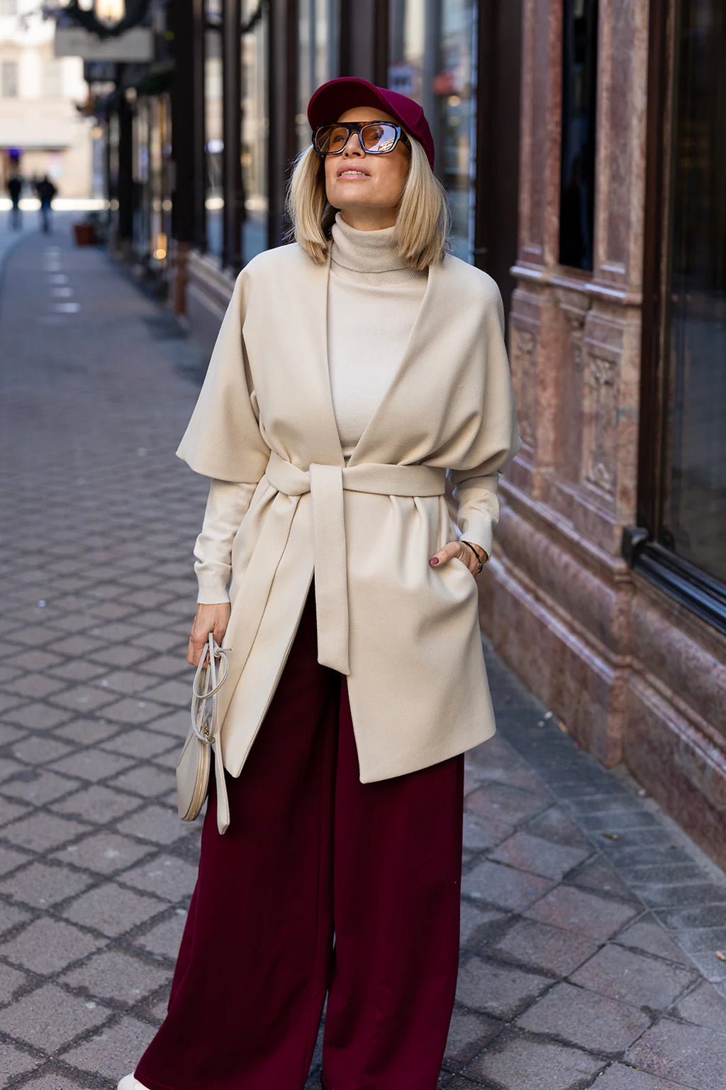 Amber belted coat