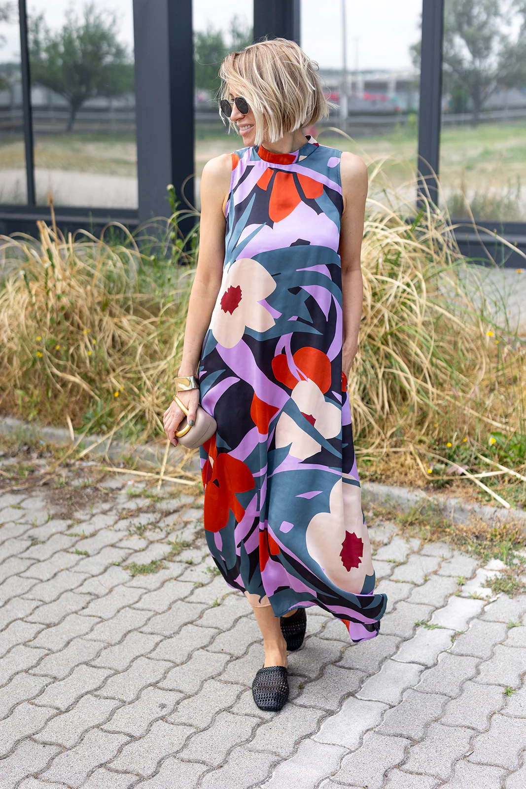 Aurora Print Maxi Dress