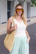 Elara V-Neck Knit Tank